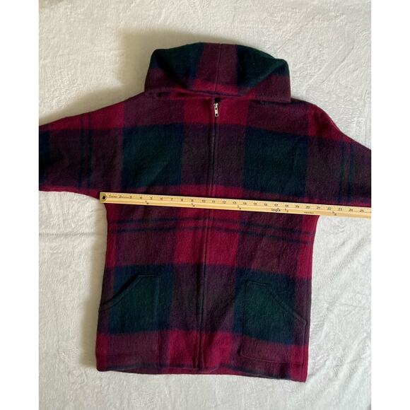 Women’s English Wool Jacket Size M Plaid Multicolor Britishcore Preppy Academia - Picture 5 of 7